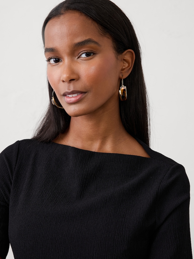 Resin Crescent Earrings