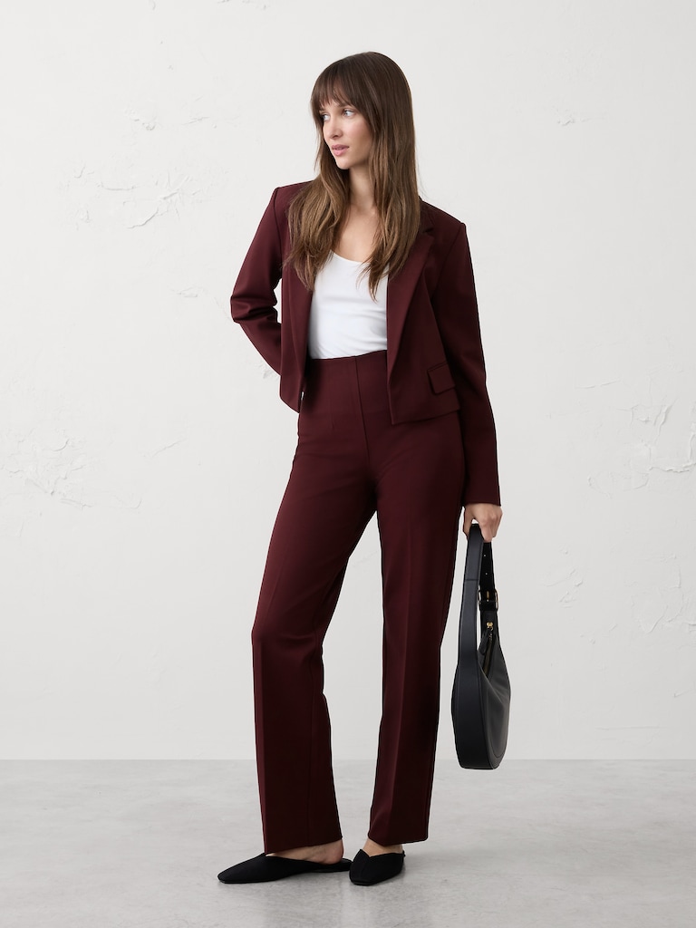 Straight Ponte Pull-On Pant