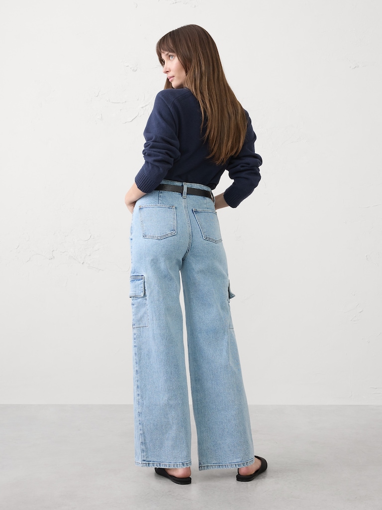 Straight High-Rise Cargo Jean