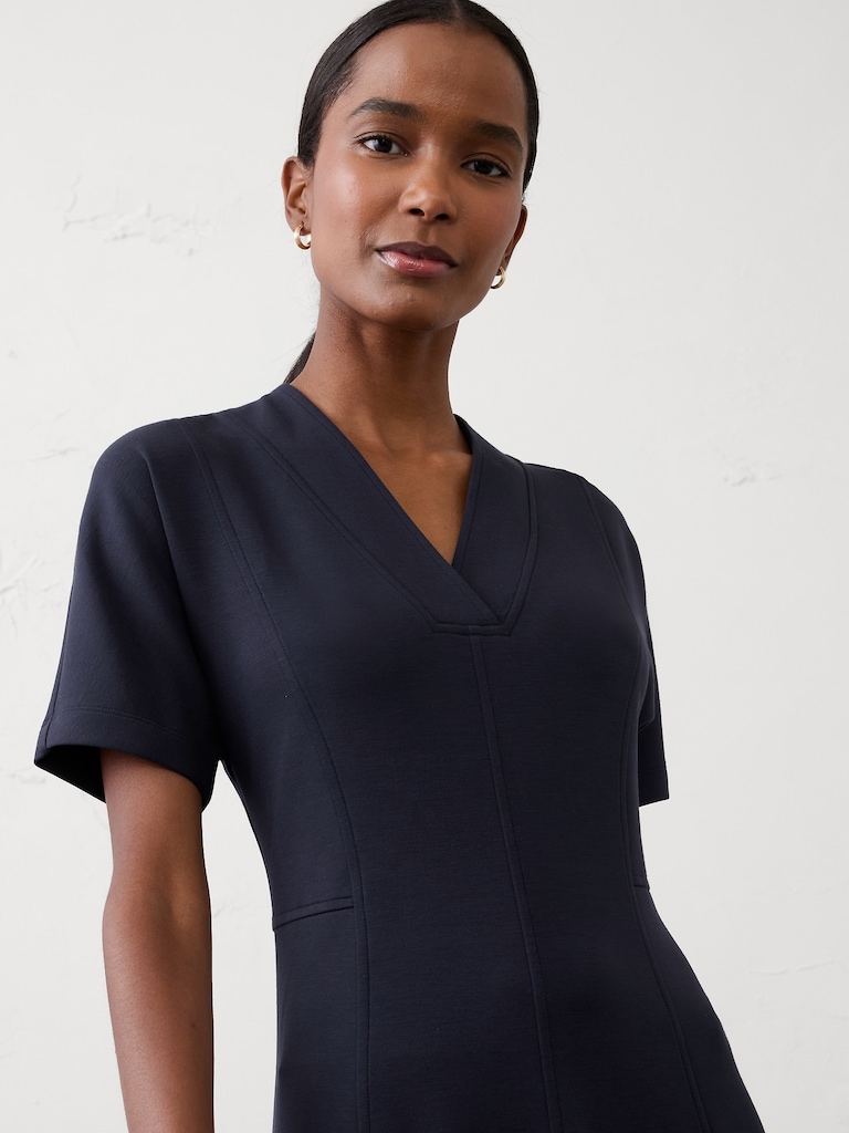 Soft Touch V-Neck Midi Dress