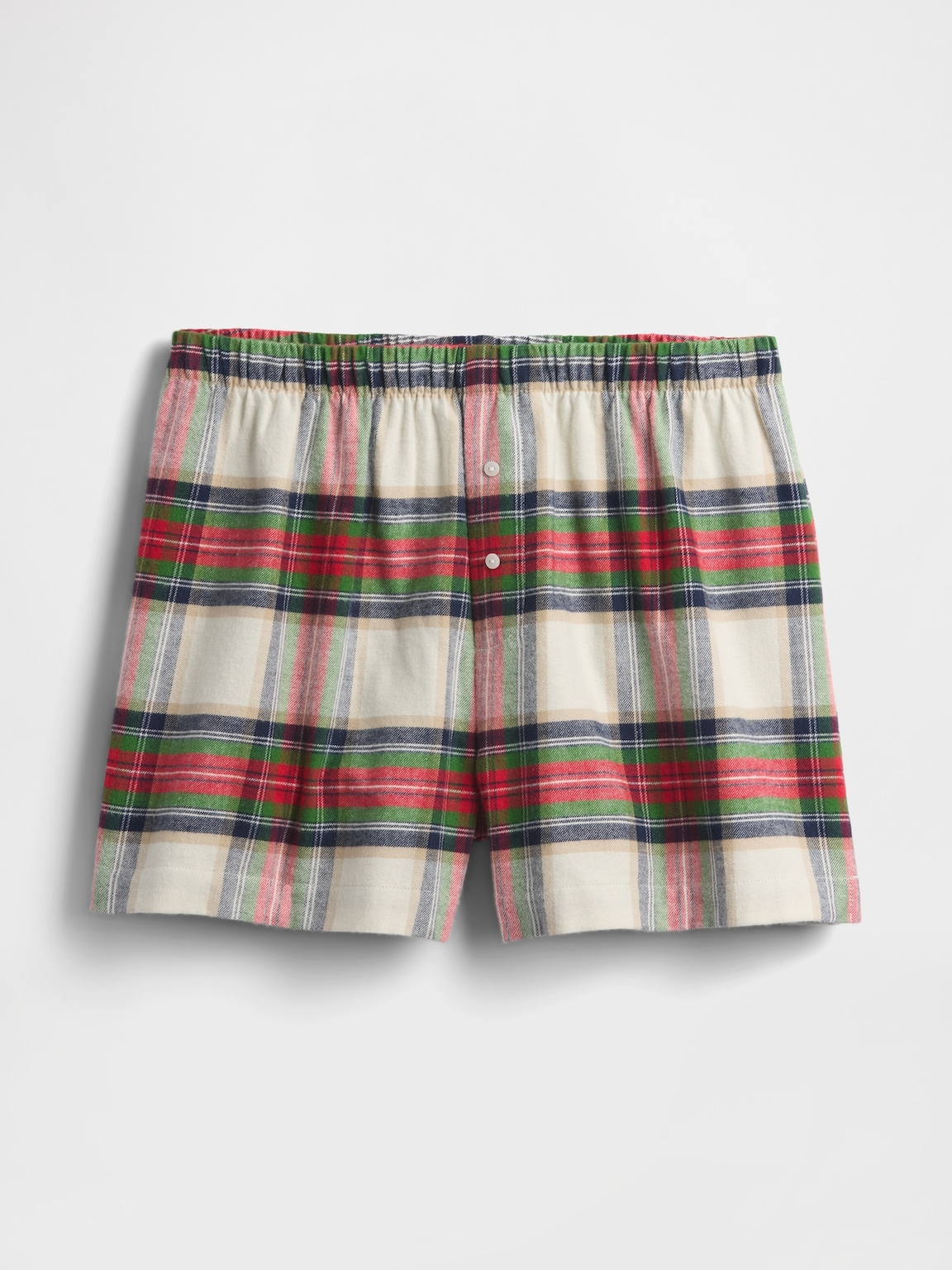 Logo Flannel Boxer Shorts
