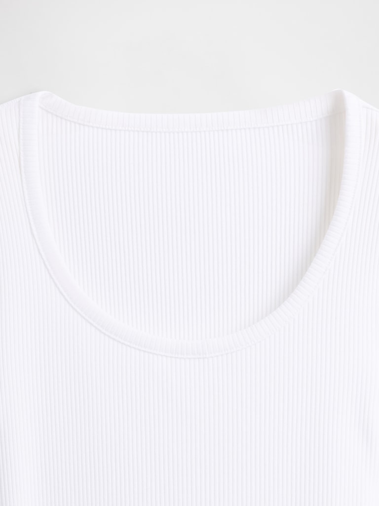 Modern Rib Scoop Crop T-Shirt