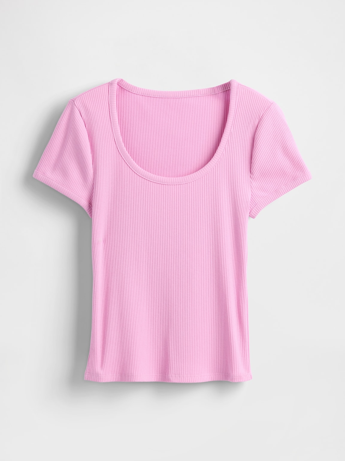 Modern Rib Scoop Crop T-Shirt