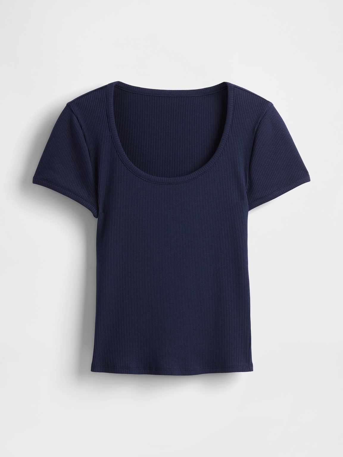 Modern Rib Scoop Crop T-Shirt