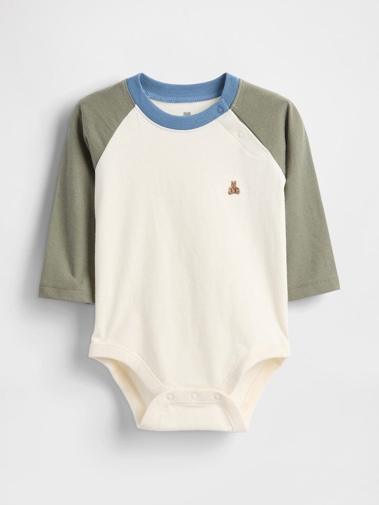 Baby First Favorites Organic Cotton Raglan Bodysuit