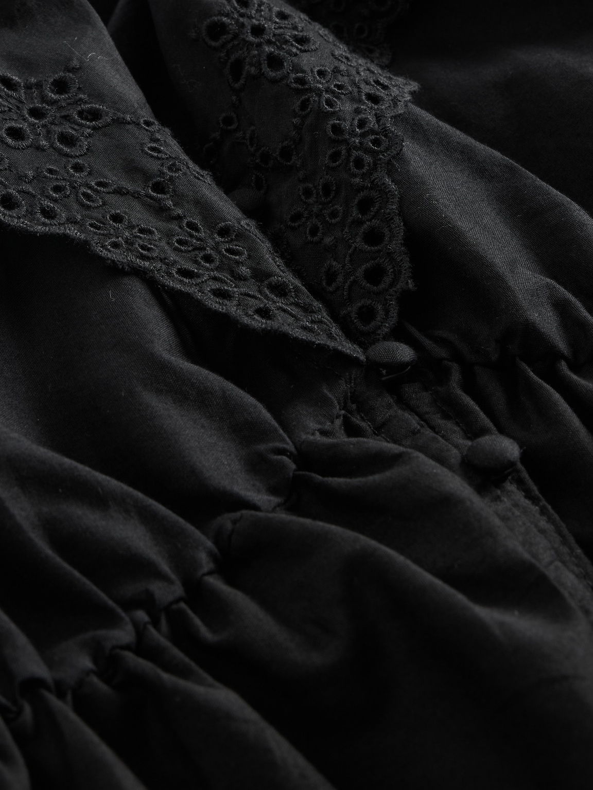 Ruffle Collar V-Neck Top