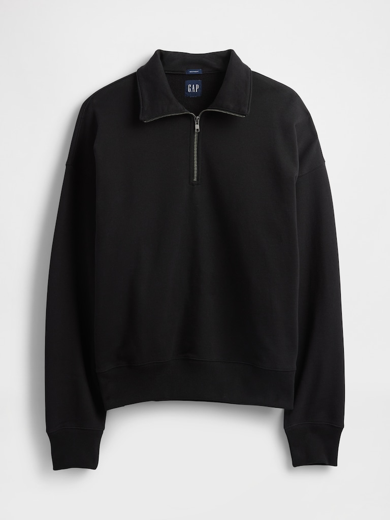 Heavyweight Oversized Quarter-Zip Pullover