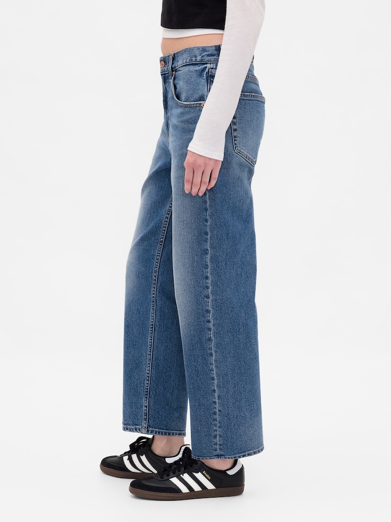 Mid Rise Relaxed Crop Jeans