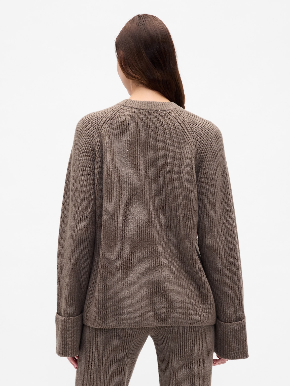 CashSoft Shaker-Stitch Boyfriend Sweater