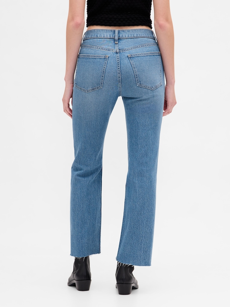 High Rise ’90s Slim Straight Crop Jeans