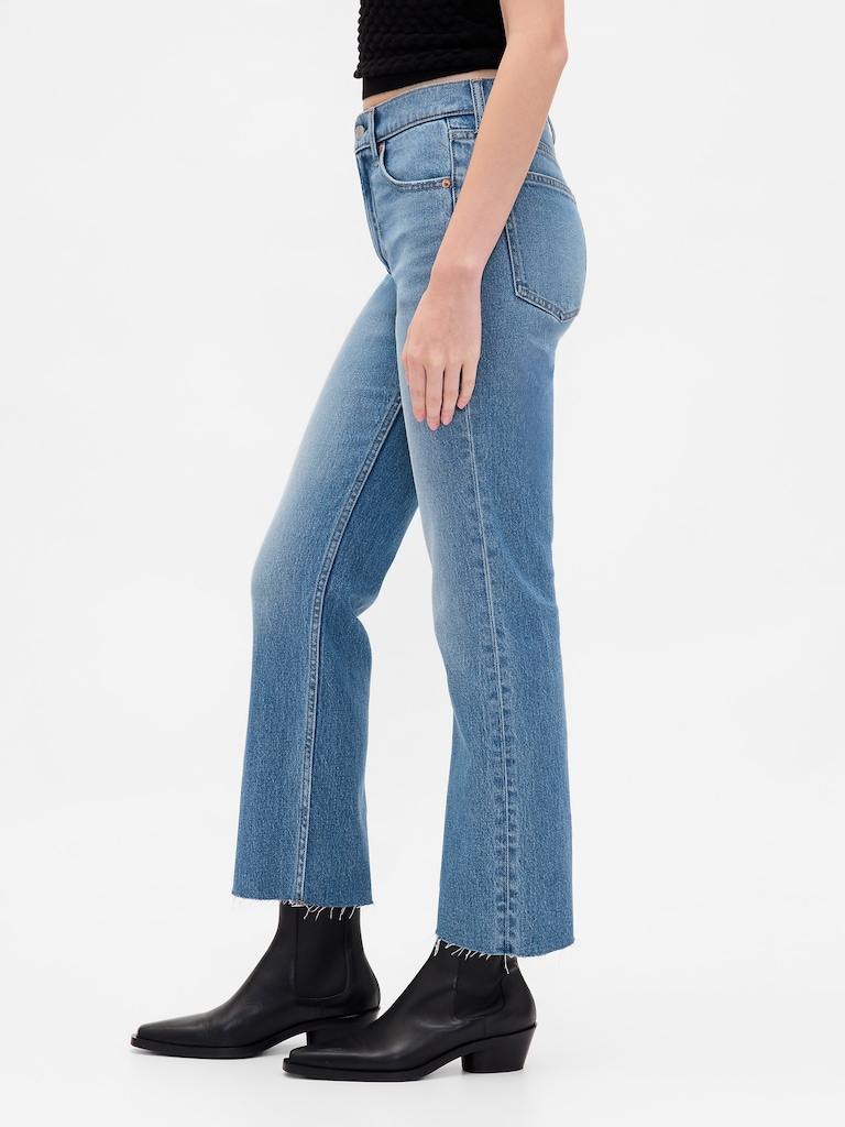 High Rise ’90s Slim Straight Crop Jeans