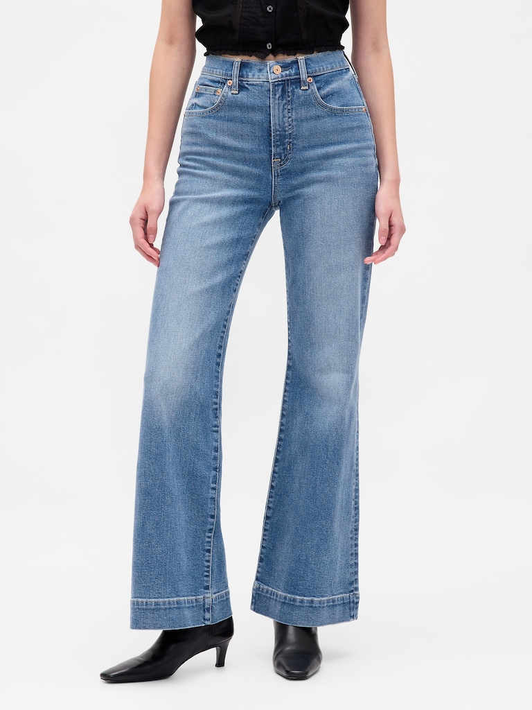 High Rise Relaxed Flare Jeans