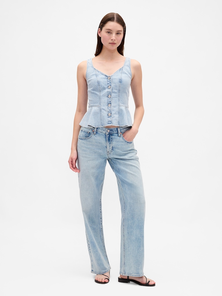 Low Rise '90s Loose Jeans