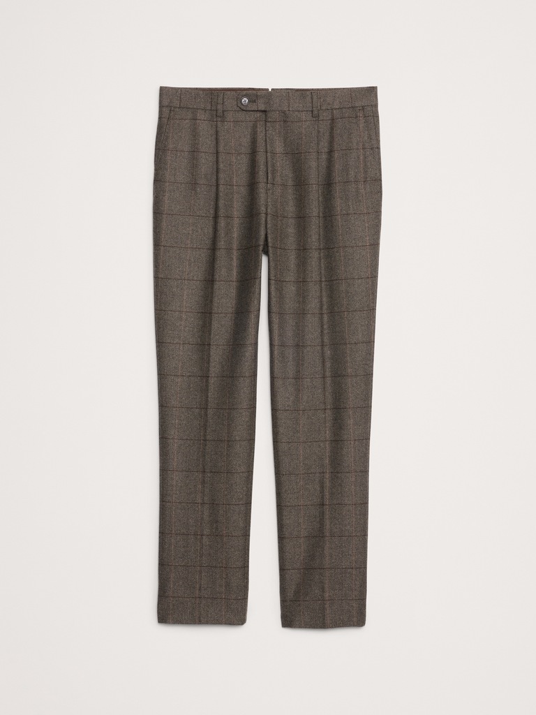 Italian Windowpane Suit Pant
