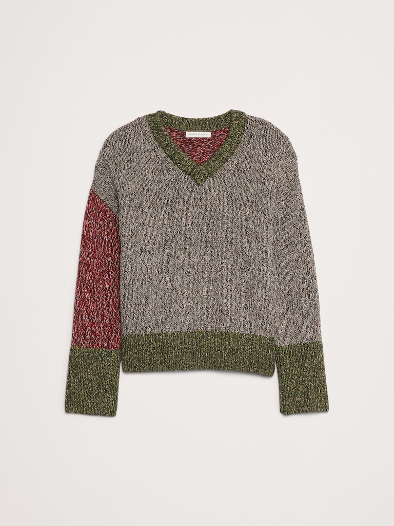 Cotton V-Neck Sweater