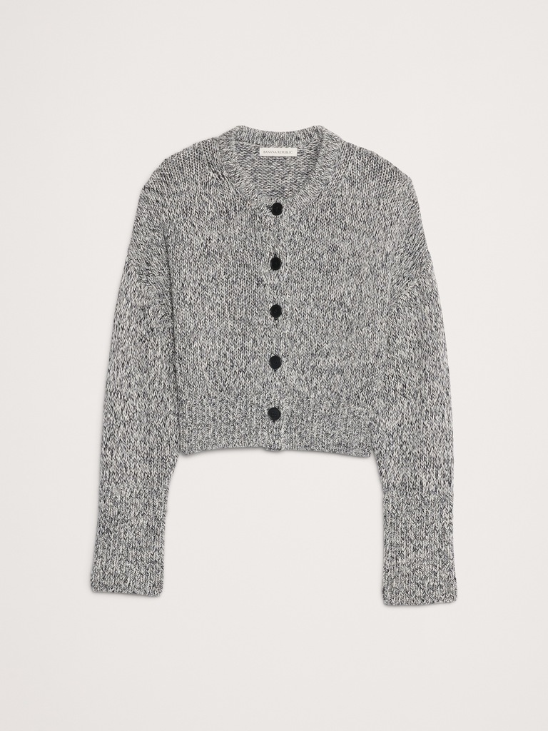 Cotton Cropped Cardigan