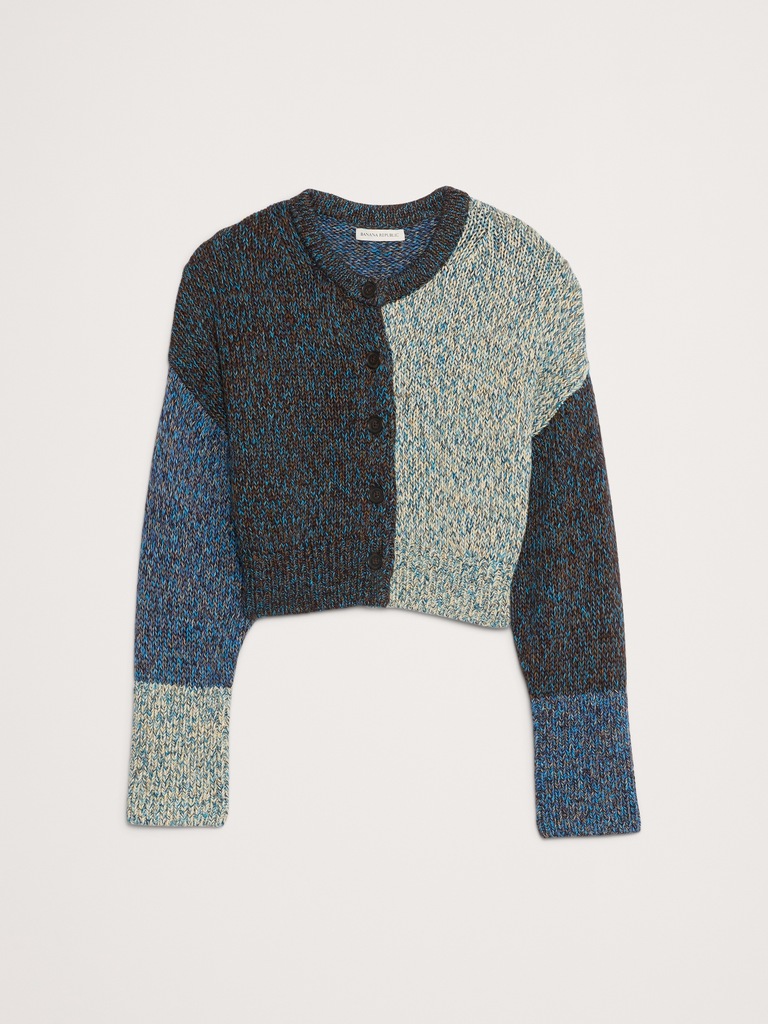 Cotton Cropped Cardigan