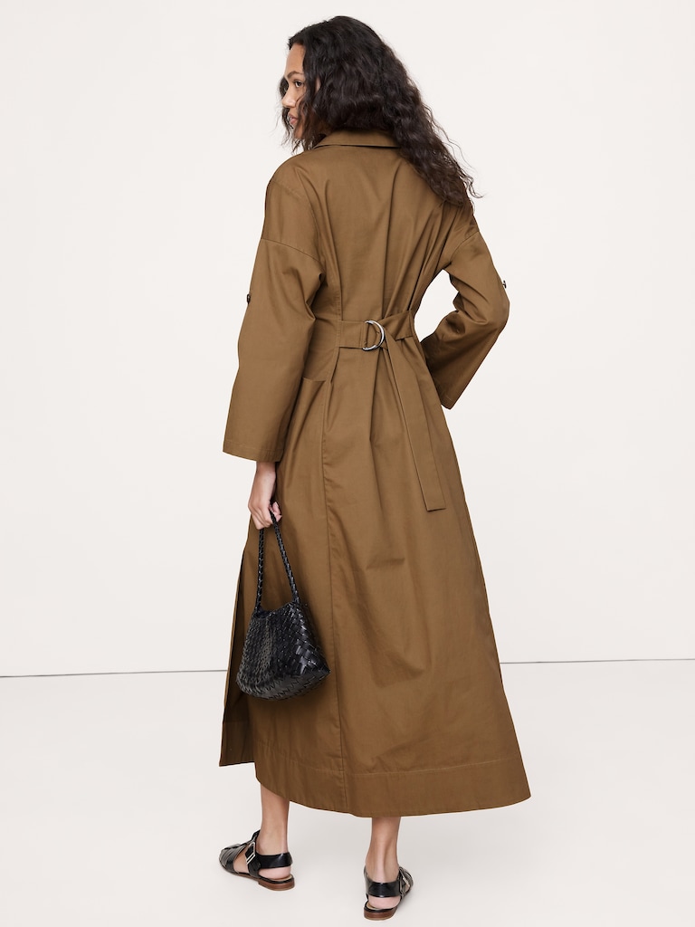 Cotton Twill Maxi Dress