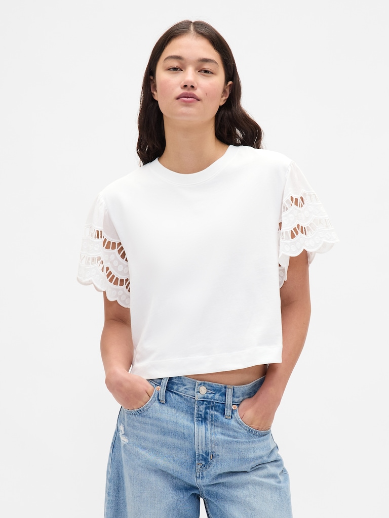 Organic Cotton VintageSoft Heavyweight Crop T-Shirt