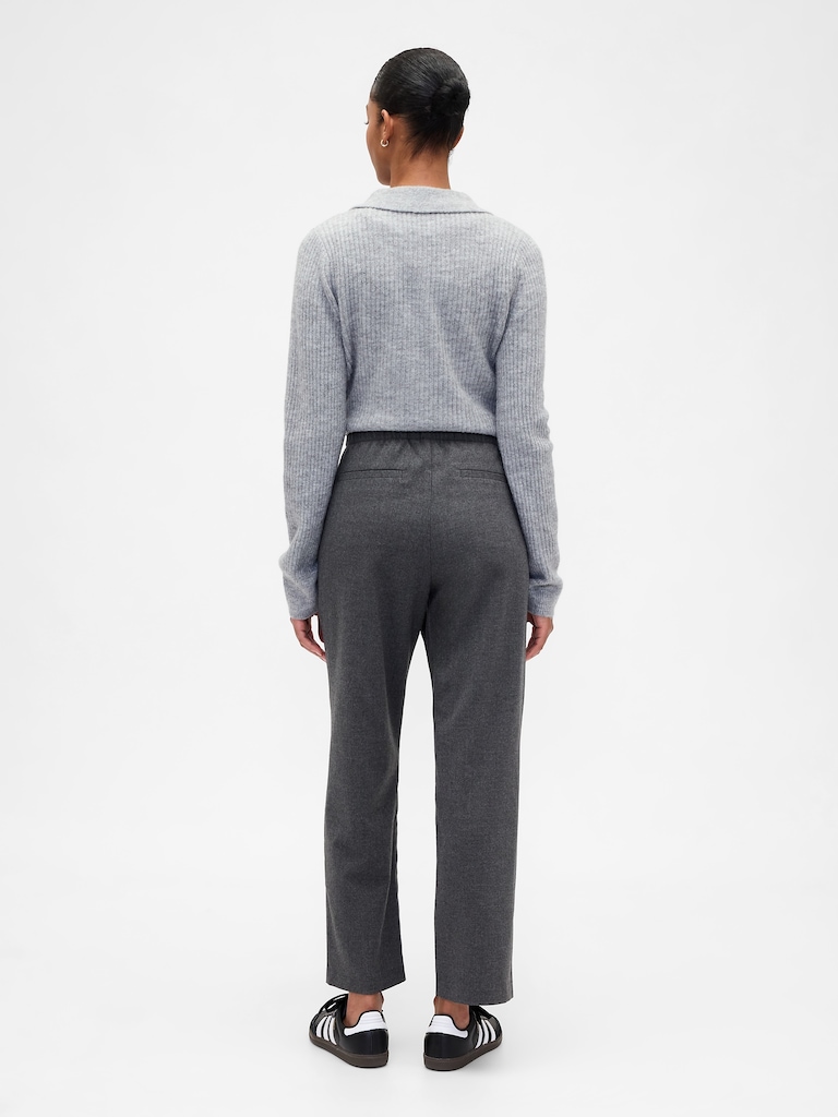 Recycled High Rise Straight-Leg Pants