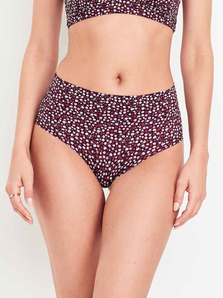 High-Waisted No-Show Brief Underwear