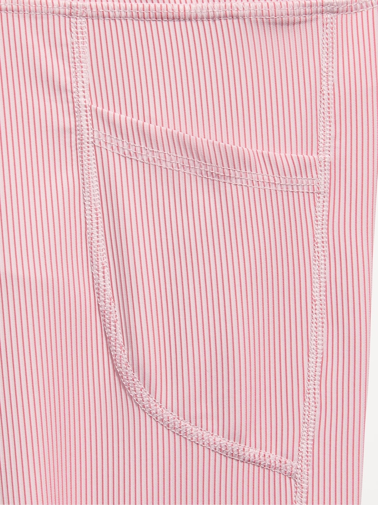 High-Waisted PowerSoft Ribbed Performance 7/8 Leggings for Girls