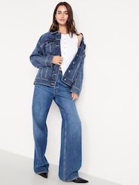 Oversized Jean Trucker Jacket