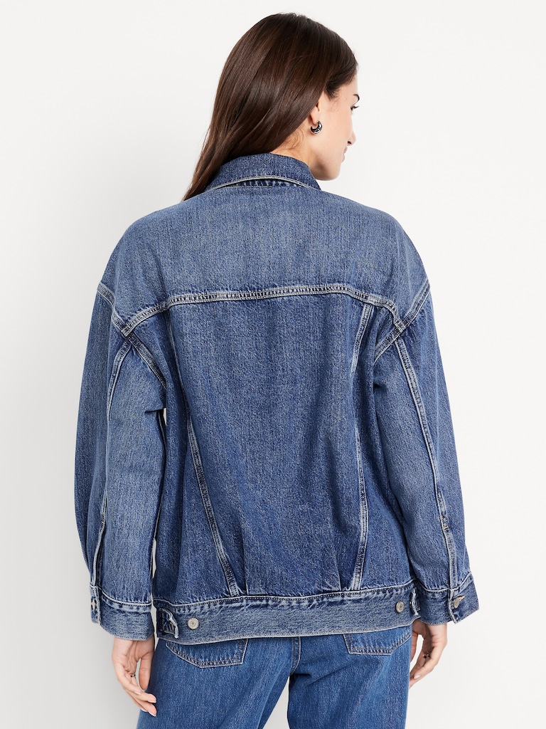 Oversized Jean Trucker Jacket