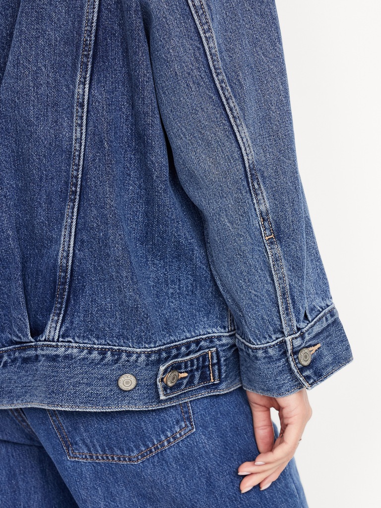 Oversized Jean Trucker Jacket
