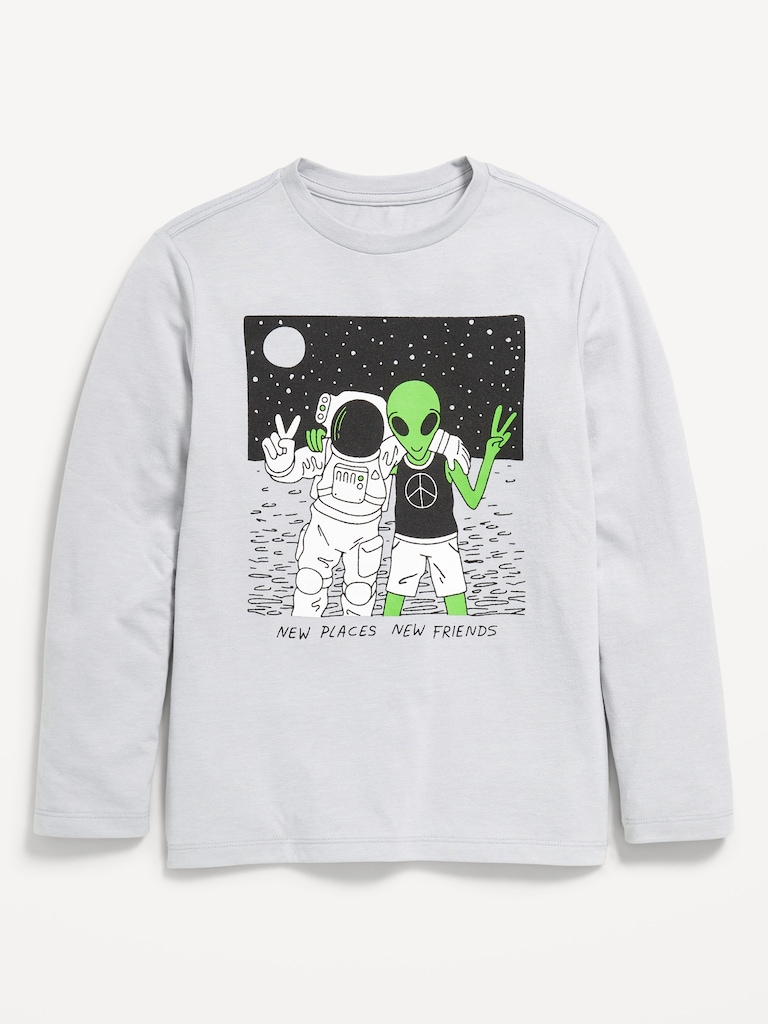 Long-Sleeve Graphic T-Shirt for Boys