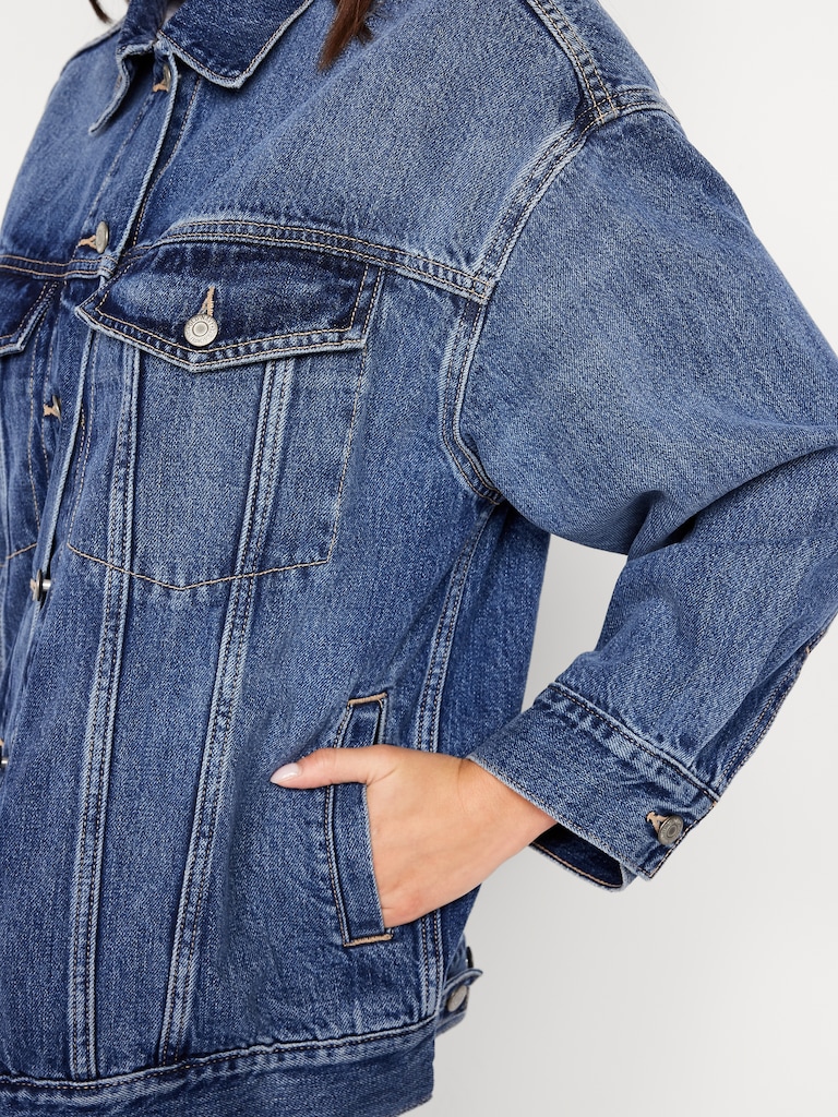 Oversized Jean Trucker Jacket