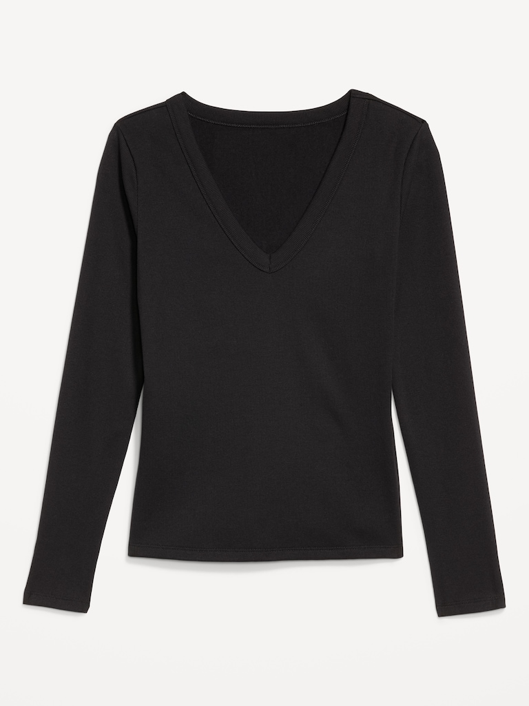 Cozy Snug Long-Sleeve V-Neck T-Shirt