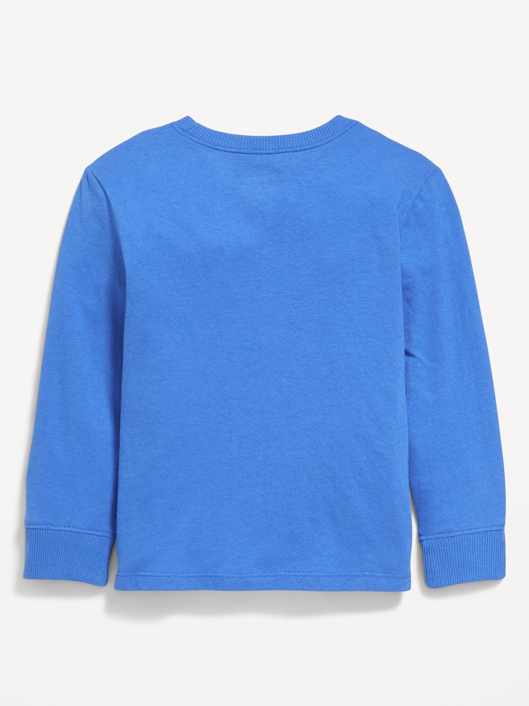 Long-Sleeve Pocket T-Shirt for Toddler Boys
