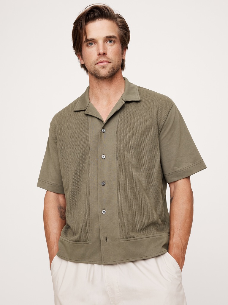 Cotton Mesh Resort Shirt