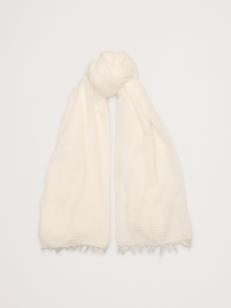 Lightweight Scarf with Merino Wool
