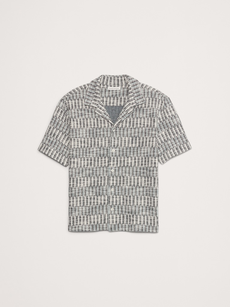 Jacquard Knit Resort Shirt