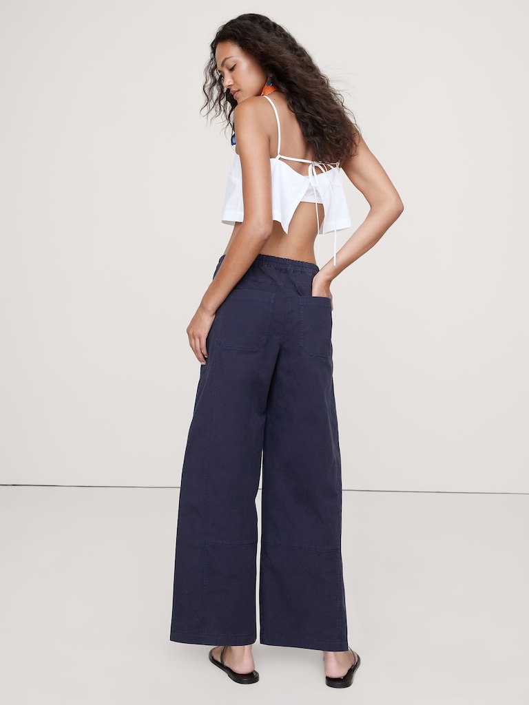 Mid-Rise Relaxed Painter Pull-On Pant