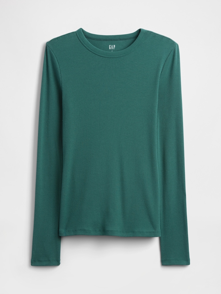 Essential Ribbed Crewneck T-Shirt