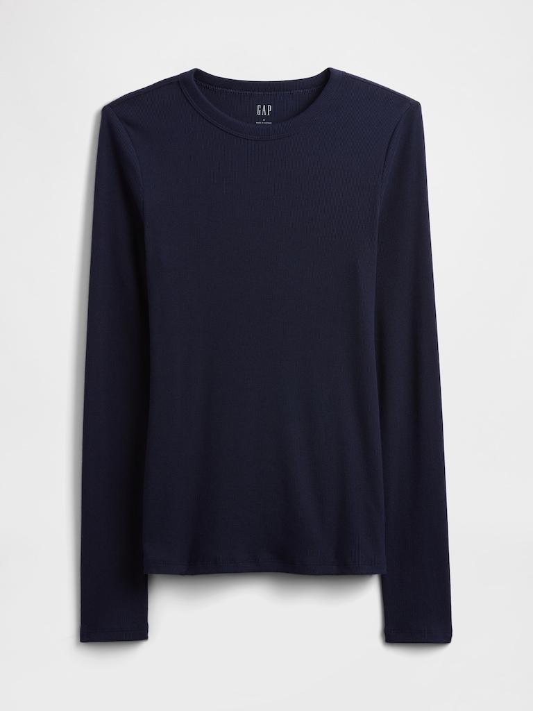 Essential Ribbed Crewneck T-Shirt