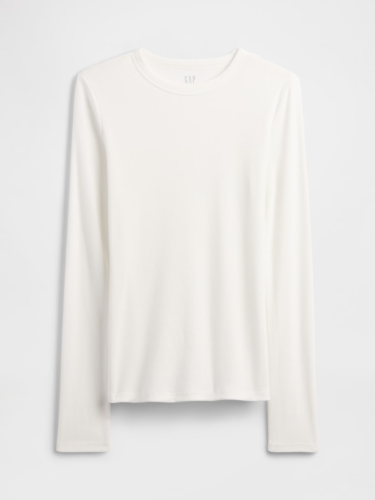 Essential Ribbed Crewneck T-Shirt