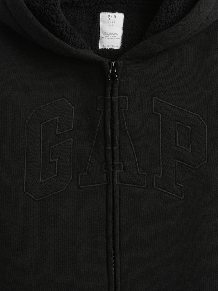 Kids Gap Logo Sherpa Zip Hoodie