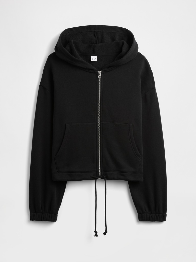 Oversized Bubble Zip Hoodie