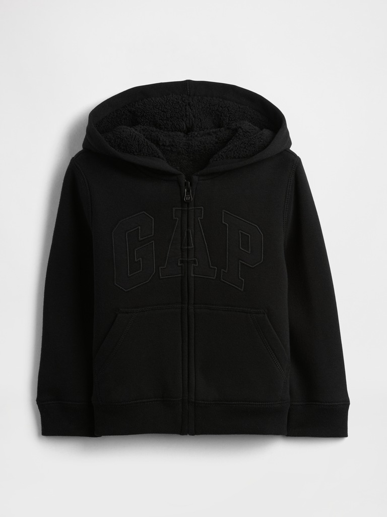 babyGap Logo Sherpa-Lined Zip Hoodie