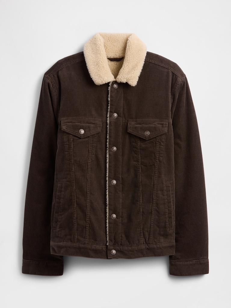 Sherpa-Lined Icon Corduroy Jacket