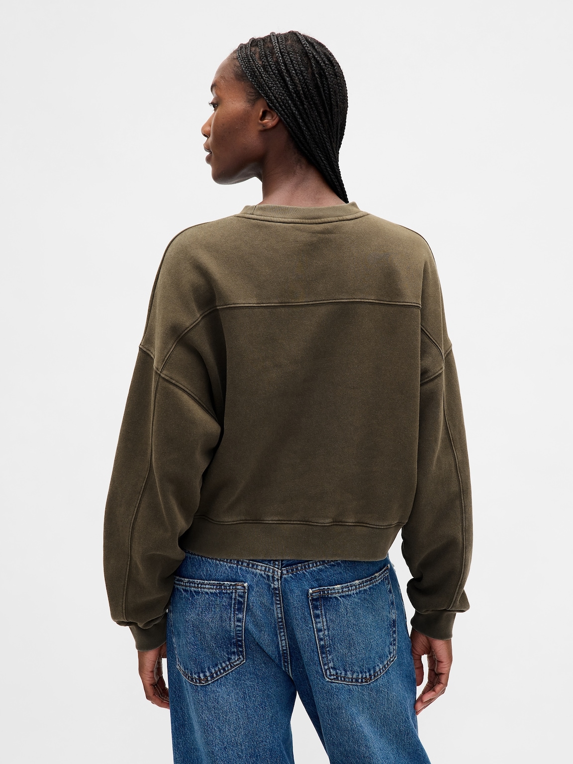 VintageSoft Wedge Crewneck Sweatshirt