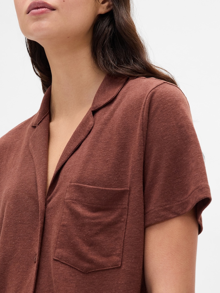 Ruffle PJ Shirt