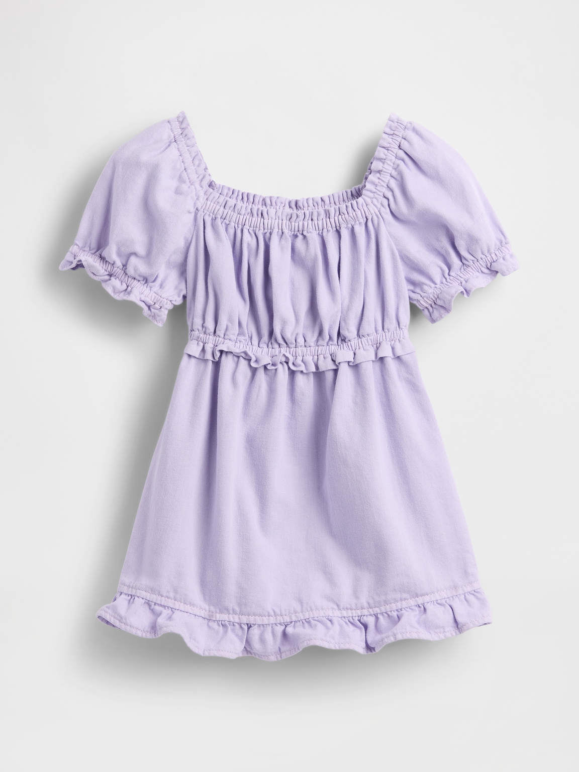 Baby & Toddler Denim Ruffle Babydoll Dress