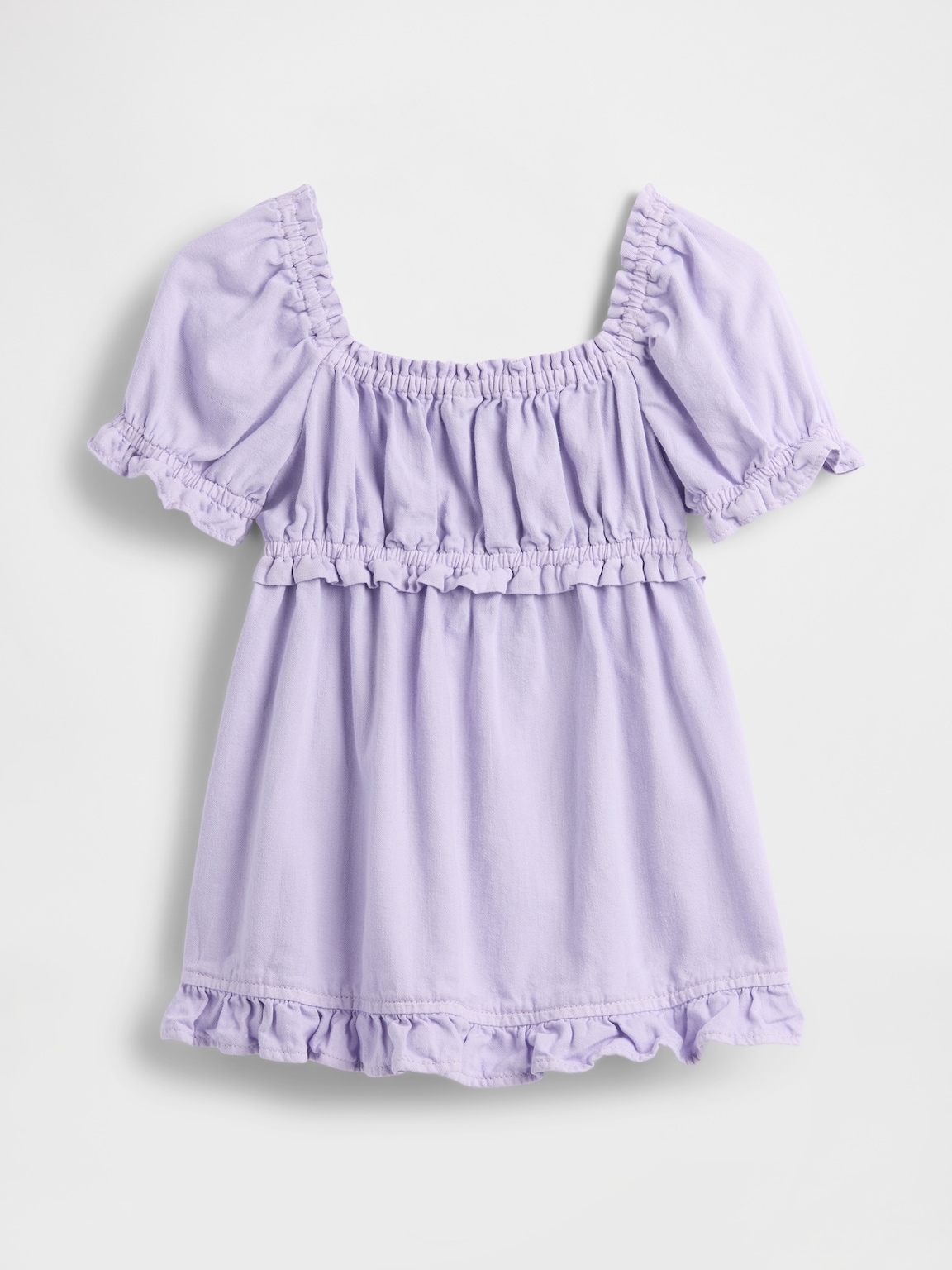Baby & Toddler Denim Ruffle Babydoll Dress
