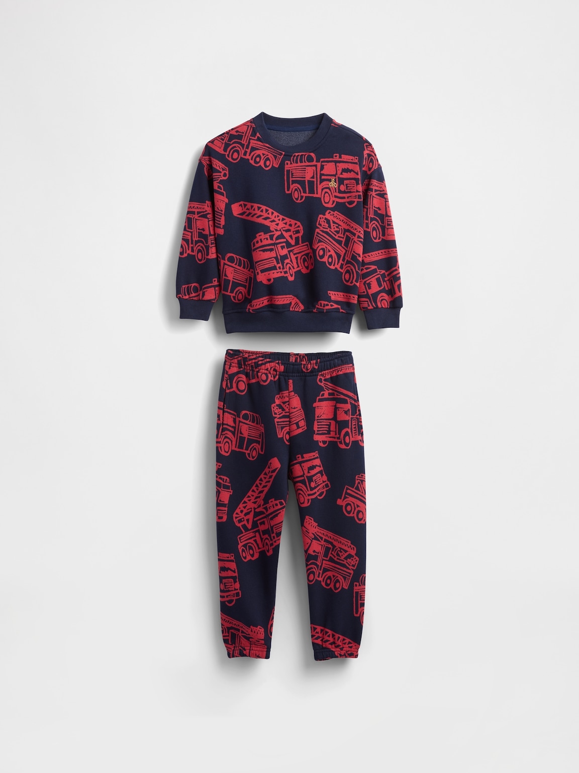 Baby & Toddler VintageSoft Firetruck Sweat Set