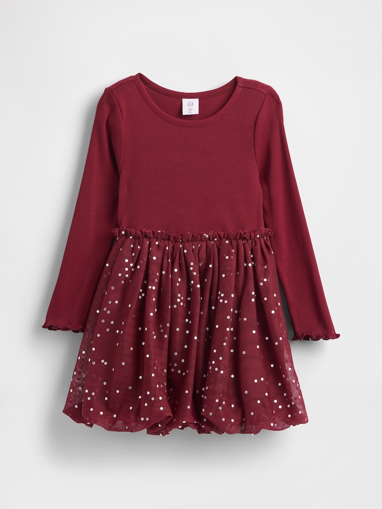 Baby & Toddler Mixed Media Bubble Dress